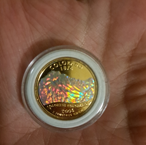 ✅ Genuine 24K Gold Clad State Quarter - Picture 4 of 4
